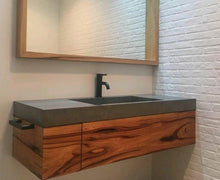 Load image into Gallery viewer, Charcoal Concrete Custom Sink
