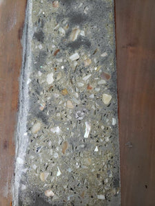 River Table with Polished Concrete